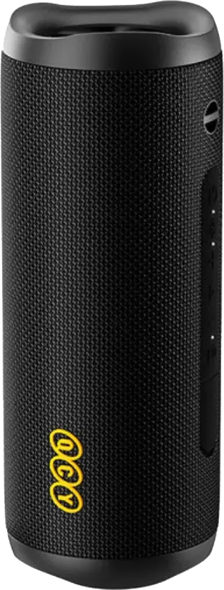 سماعة محمولة من كيو سي واي، بلوتوث 5.4، مقاومة ipx7، وقت تشغيل 14 ساعة، اضاءة rgb، أسود، SP7