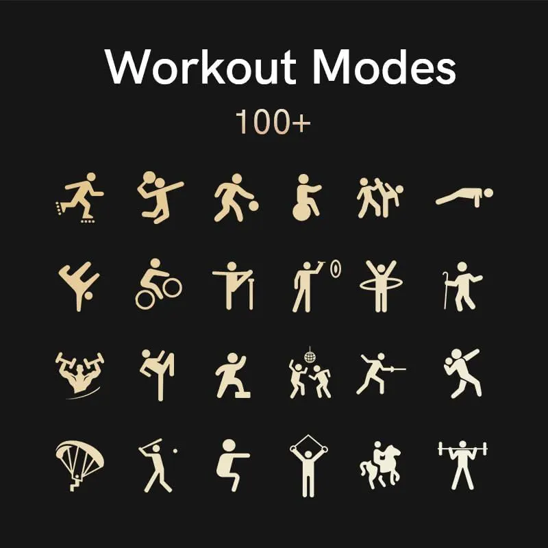 ساعة سمارت من كيو سي واي، شاشة AMOLED مقاس 1.96 إنش، مكالمات بلوتوث، مقاومة للماء ipx7، بطارية تدوم 10 أيام، أسود، GS2