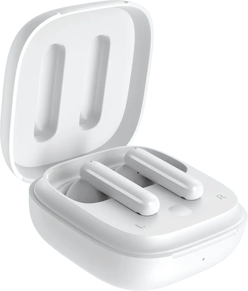 سماعة أذن لاسلكية كيو سي واي  T13 ANC، بلوتوث 5.3، تدعم إلغاء الضوضاء النشط، وقت تغيل 30 ساعة، أبيض، BH22DT10A