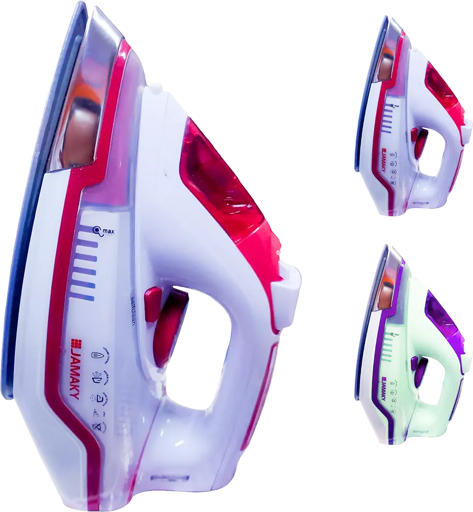 مكواة ملابس بخار جماكي ، 2800 وات ، قاعدة سيراميك ، ألوان متعددة، JMK1025