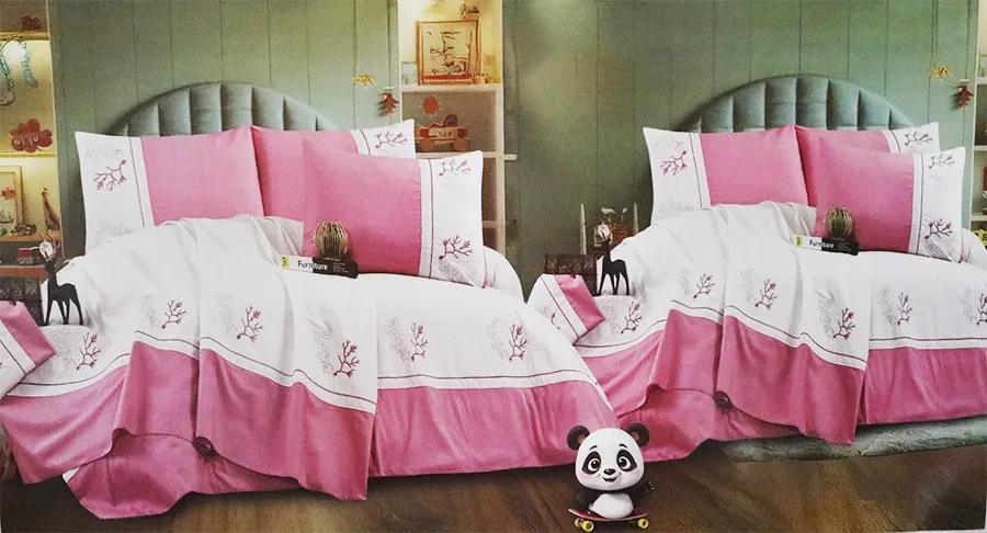 طقم ملايه لانا ، 6 قطع ، 200X240 سم ، بينك ، 55012