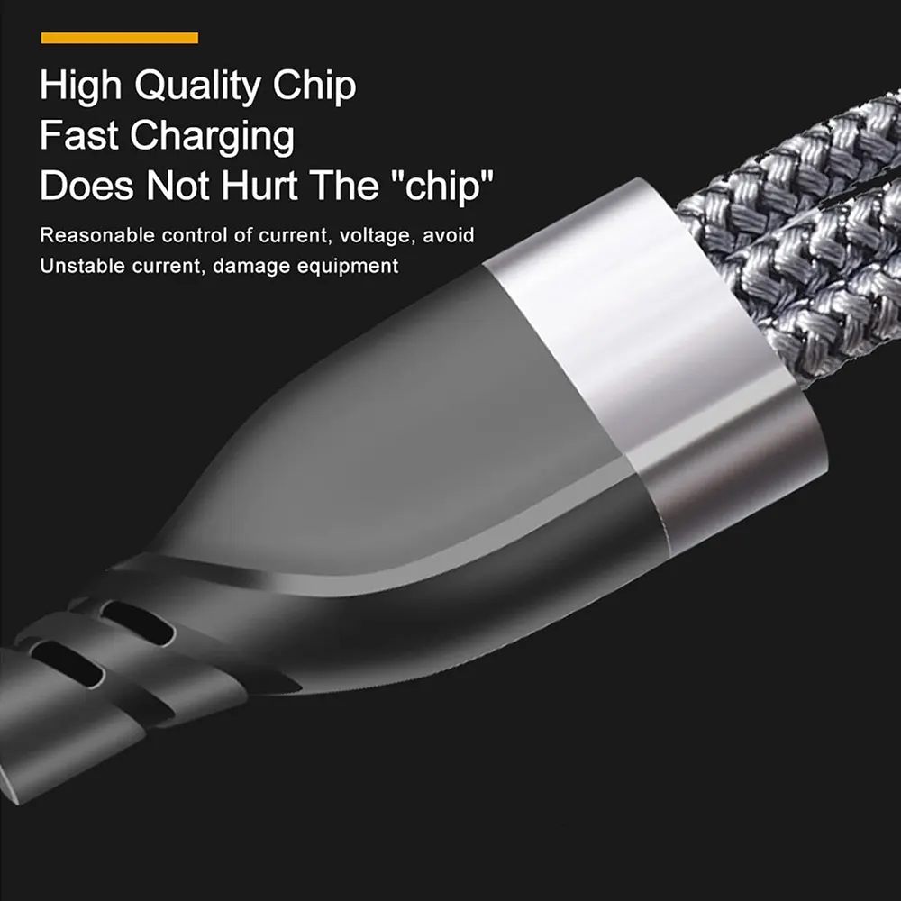 كابل شحن سريع ريفرسونج  INFINITY 08، قوة شحن 60 واط، 1.2 متر، 5 في 1، رمادي، C60