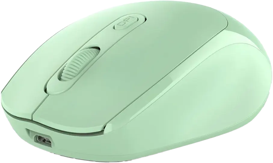 ماوس لاسلكي  جيجا ماكس بلس، قابل للشحن، 3200 نقطة فى البوصة، 4 أزرار، أخضر، GM-15