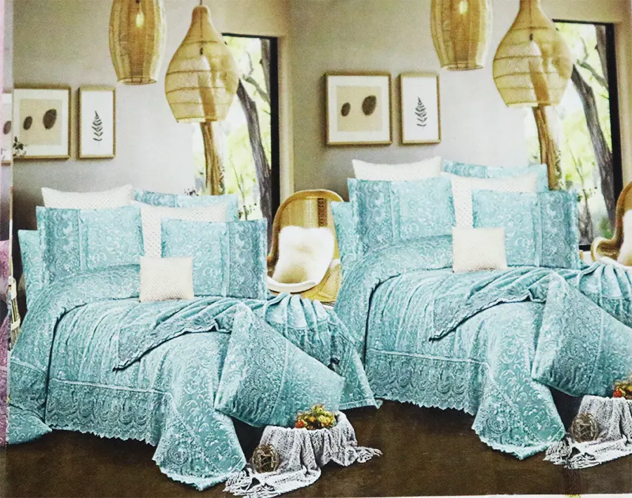 مفرش اطفال قطيفه الدب رونزا ، 6 قطع ، مقاس 180X240 ، اللوان متعددة