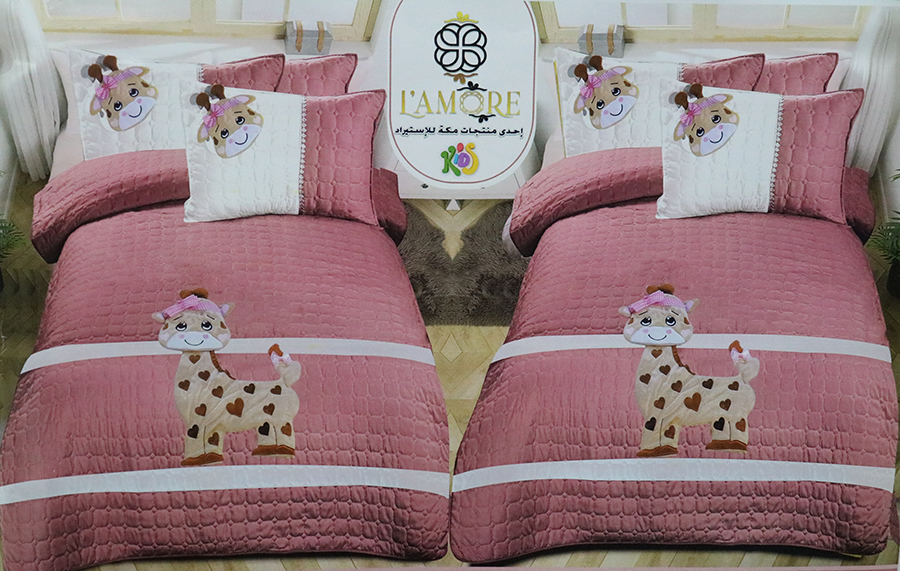 لحاف صيفي بيكو فيبر اطفال هاند ميد ،4 قطعة ، مقاس 180*240 ، كشمير
