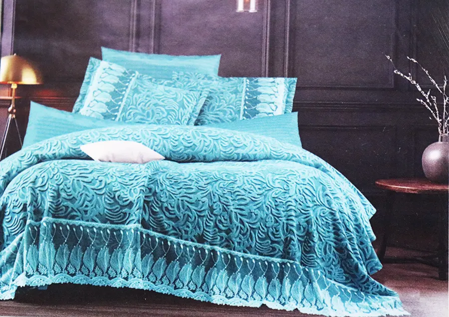 مفرش ليزاك جولد هوم ، 4 قطع ، مقاس 240X220 سم ، اللوان متعدده ، 270