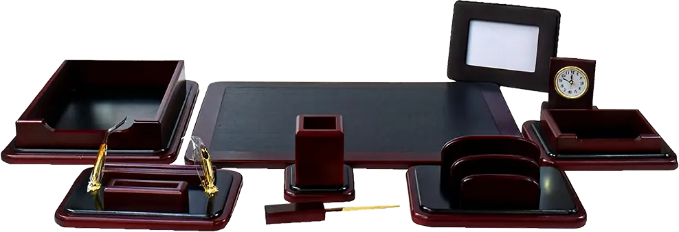 طقم مكتب خشب ، مكون من 9 قطع ، نبيتي*أسود، K-MAX 107