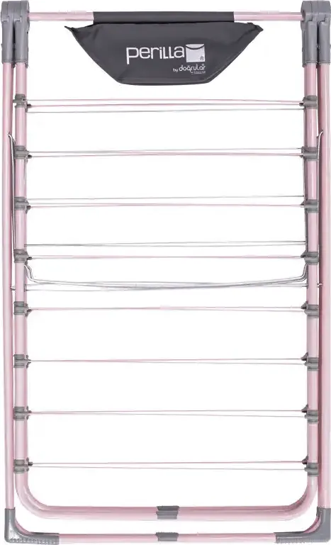 منشر غسيل بيريلا مينا سوفت، قابل للطي، بجناحين ، لون بينك*رمادي