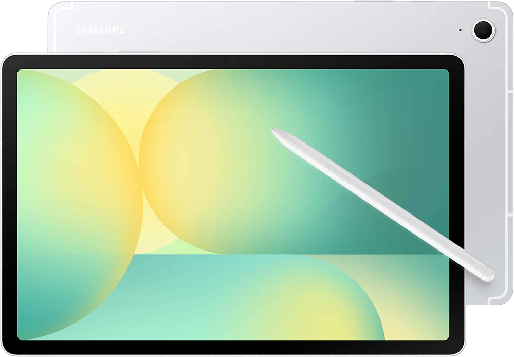 تابلت سامسونج جلاكسي S10 FE ، شاشة 10.9 بوصة، ذاكرة داخلية 128 جيجابايت، رامات 8 جيجابايت، شبكة الجيل الخامس، فضي