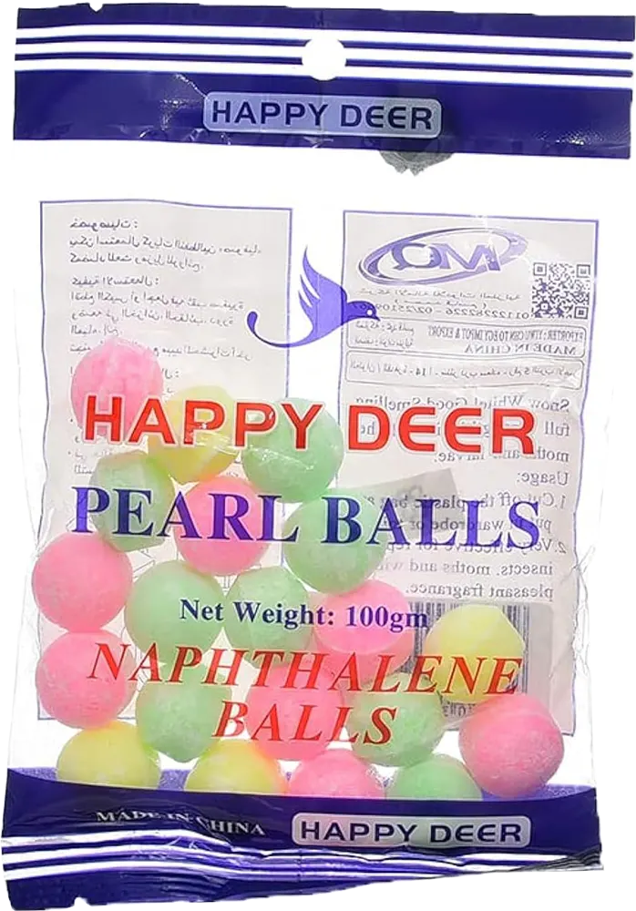 كرات نفتالين لإزالة الروائح الكريهة، 100 جرام، مجموعة من 20 قطعة، متعددة الألوان