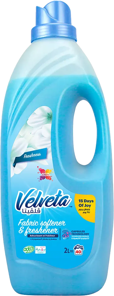 فلفيتا منعم ومعطر المنسوجات ،برائحة الأنتعاش ، 2 لتر