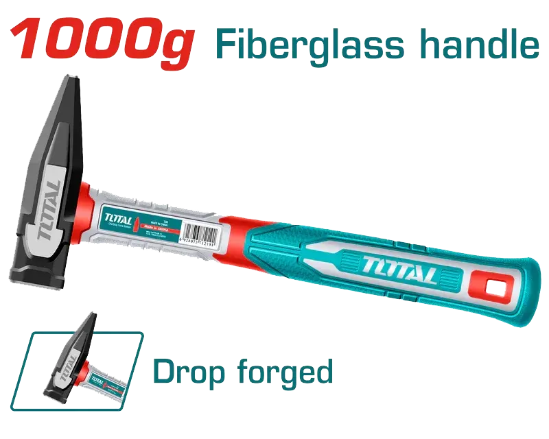 شاكوش توتال تولز ، 1 كيلو ، مقبض من الياف زجاجية ،  THMH621000