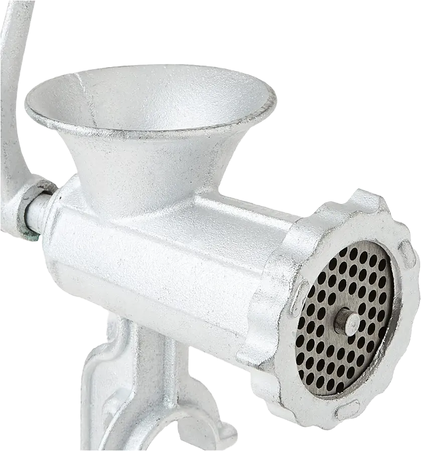 مفرمة لحمة يدوية الاندلس ، معدن ، فضي ، مقاس 10