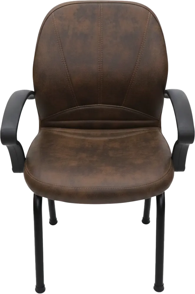 كرسي انتظار مكتبي، جلد مُطرز، مسند للزراعين، ألوان متعددة