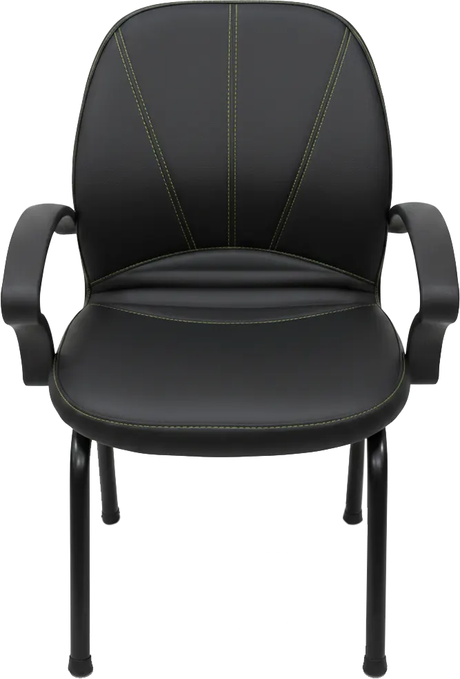 كرسي انتظار مكتبي، جلد مُطرز، مسند للزراعين، ألوان متعددة