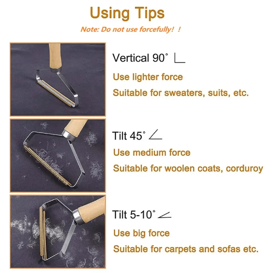 اداة ازالة الوبر وشعر الحيوانات الاليفة، يد خشب، 41-6