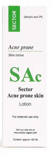 لوشن سيكتور للبشرة المعرضة لحب الشباب بالساليسيليك، 120 مل