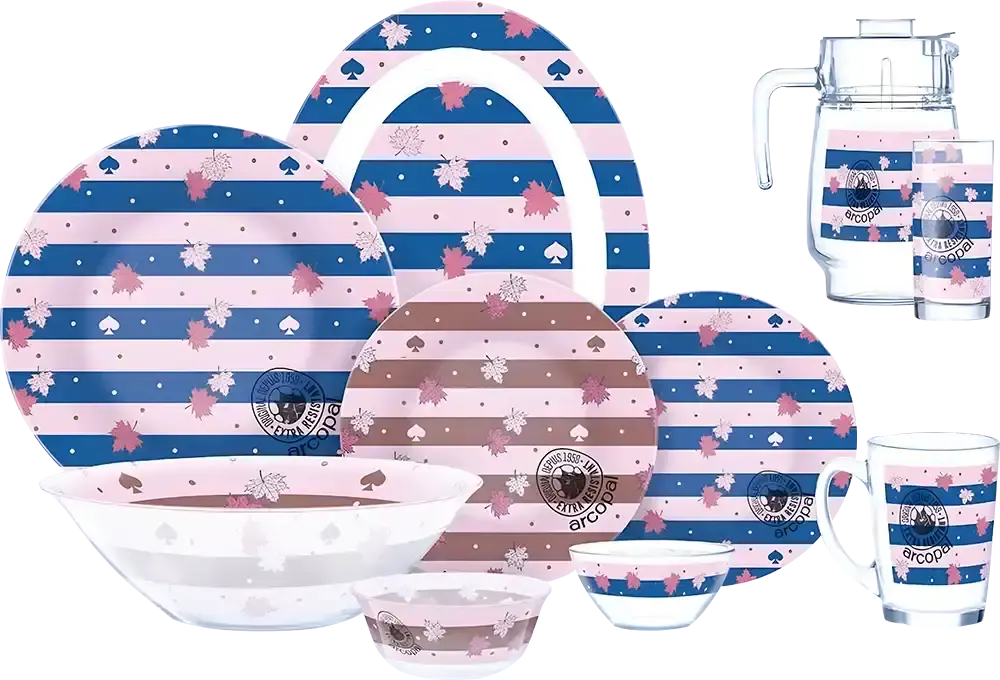 طقم اركوبيركس جراندل 42 قطعة، لون أزرق*بينك، موديل 7569