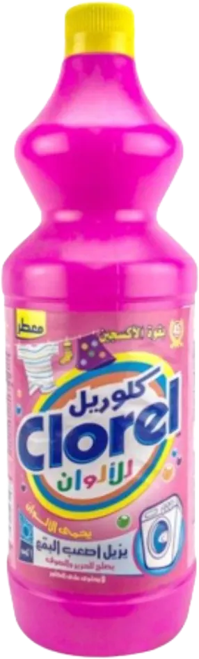 كلوريل سائل منظف للملابس الألوان، وردي، 1 كجم