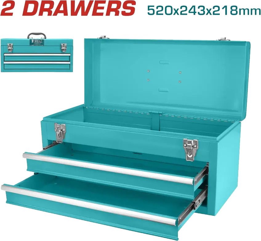 صندوق عده صاج ، 2 رف ، ازرق ، THPTC202