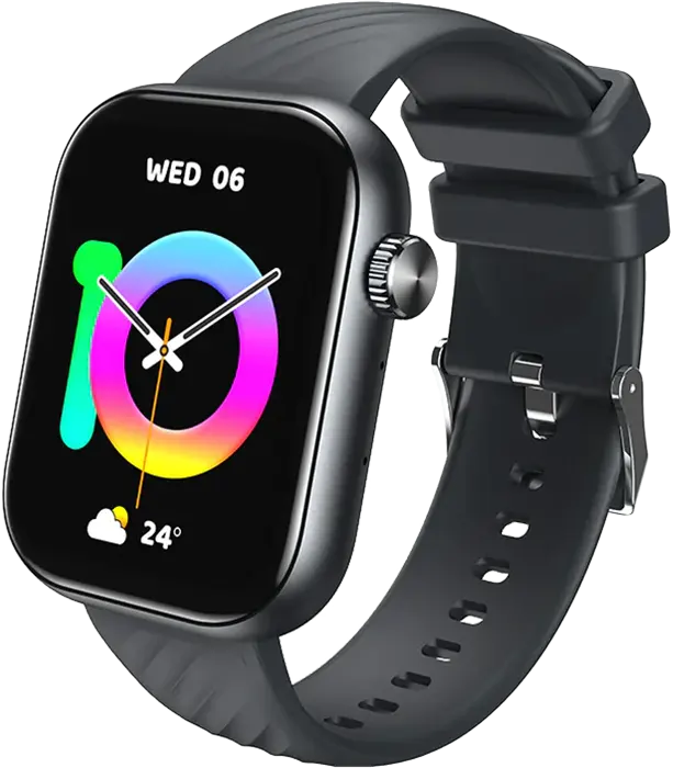 ساعة ايتل ستورم بلس الذكية، بلوتوث 5.2، شاشة لمس اي بي اس 2.01 بوصة، مقاومة للماء، سوار سيليكون، بطارية 300 مللي أمبير، اسود، ISW-015