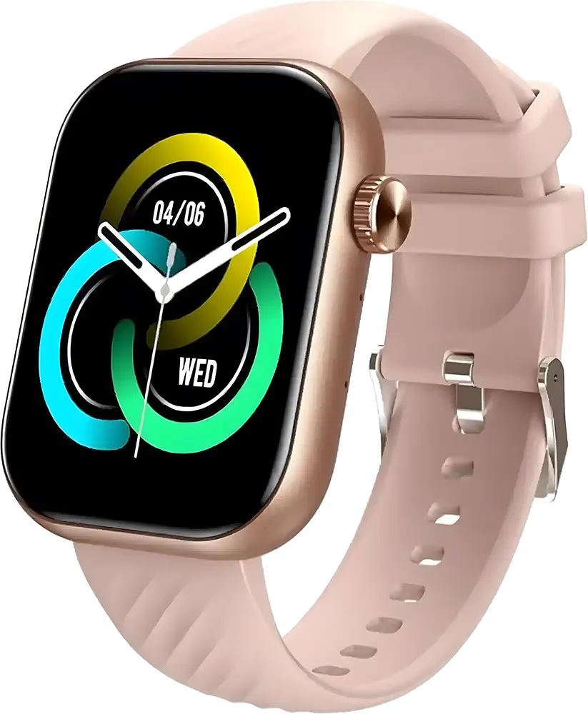 ساعة ايتل ستورم بلس الذكية، بلوتوث 5.2، شاشة لمس اي بي اس 2.01 بوصة، مقاومة للماء، سوار سيليكون، بطارية 300 مللي أمبير، روز جولد، ISW-015