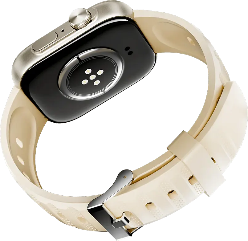 ساعة ايتل ستورم الترا الذكية، بلوتوث 5.3، شاشة لمس TFT مقاس 2.02 بوصة، مقاومة للماء، سوار سيليكون، بطارية 300 مللي أمبير، لون ذهبي شامبانيا، ISW-023