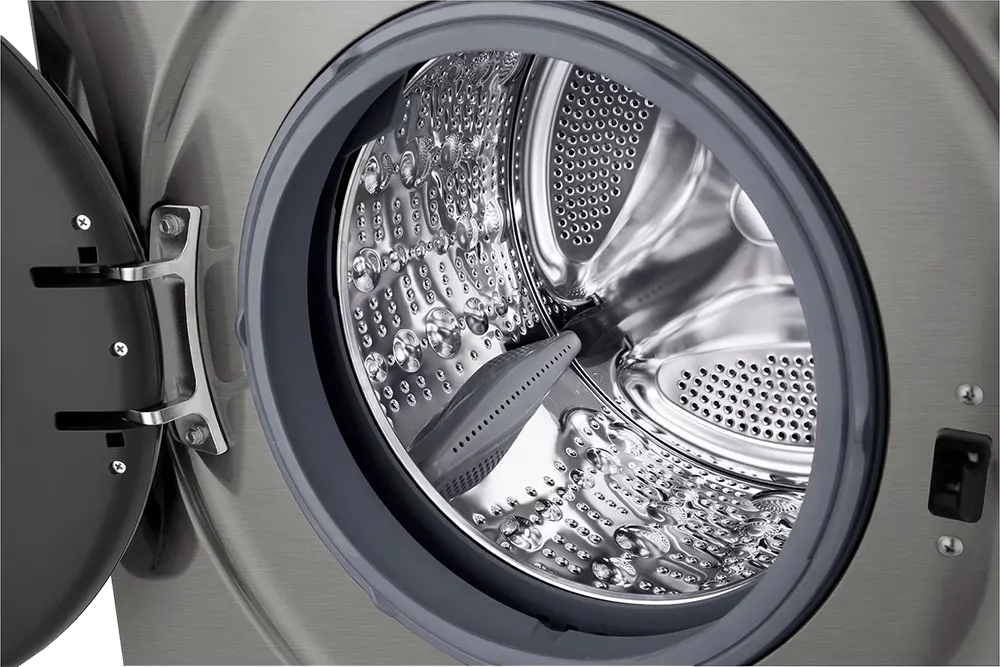 غسالة ملابس فول اوتوماتيك إل جي، 9 كيلو، 1400 لفة، شاشة ديجيتال، واي فاي، انفرتر، فضى، F4Y2VYGYP