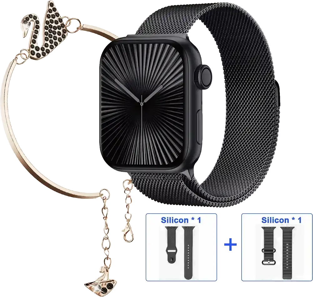 ساعة هاينو تيكو الذكية، شاشة AMOLED مقاس 1.5 بوصة، مقاومة للماء، عمر بطارية يصل إلى 7-10 أيام، 3 أحزمة، متعددة الألوان، SQ-16 Mini