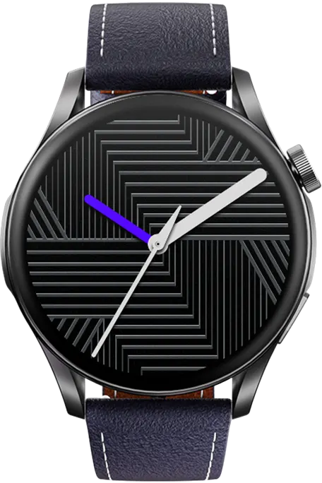 ساعة سكايكي سيفير الذكية بشاشة AMOLED مقاس 1.43 بوصة، وبلوتوث 5.3، ومقاومة للماء، باللون الأسود