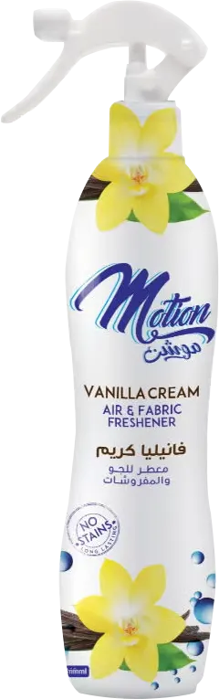 معطر للجو والمفروشات من موشن، فانيليا كريم ، 400 مل