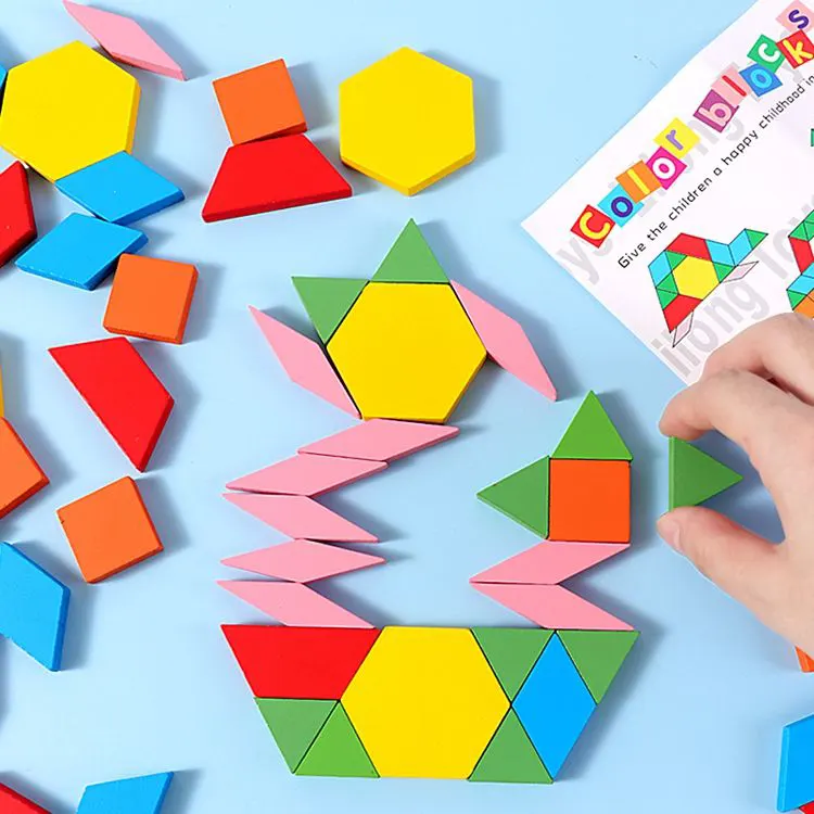 بازل خشبي موزيك ، 60 قطعه ، اشكال متعددة ، 3033