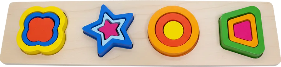 مجسمات لتعليم مطابقة الاشكال الهندسية ، اشكال متعددة ، 3014