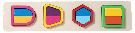 مجسمات لتعليم مطابقة الاشكال الهندسية ، اشكال متعددة ، 3014