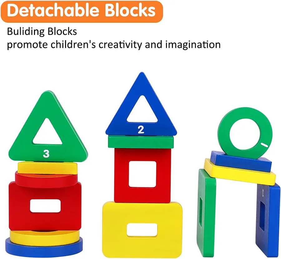 مجسمات لتعليم مطابقة الأشكال هندسية ، 1023