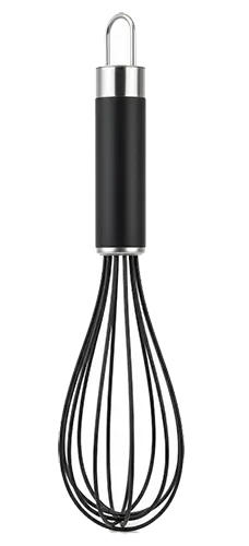 مضرب بيض سيلكون ، يد اسود ، 10بوصه