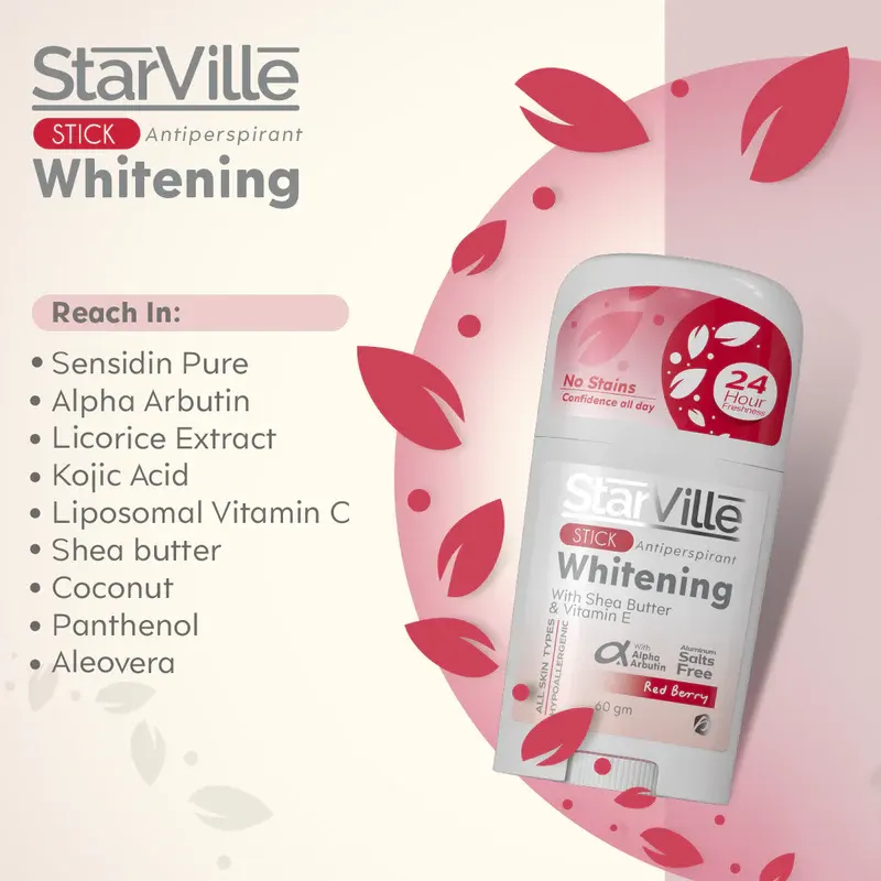 مزيل عرق ستيك ريد بيرى للتفتيح من ستارفيل، 60 جم