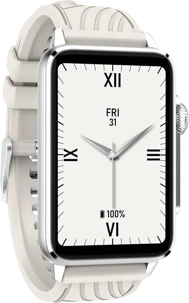 ساعة يد انفينيكس اكس باند ، شاشة تعمل باللمس 1.57 بوصة ، مقاومة للماء، سوار سيليكون،، بطارية 230 مللي امبير، فضي، XW4B