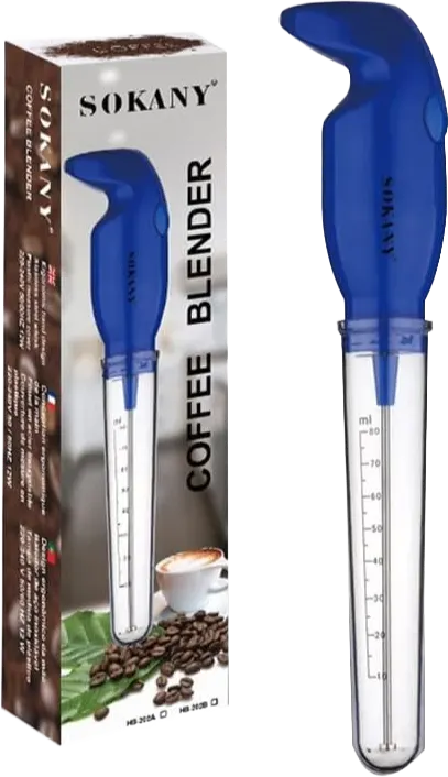 مضرب نسكافيه سوكاني، 30 وات، غطاء قياس من البلاستيك، HB-202A