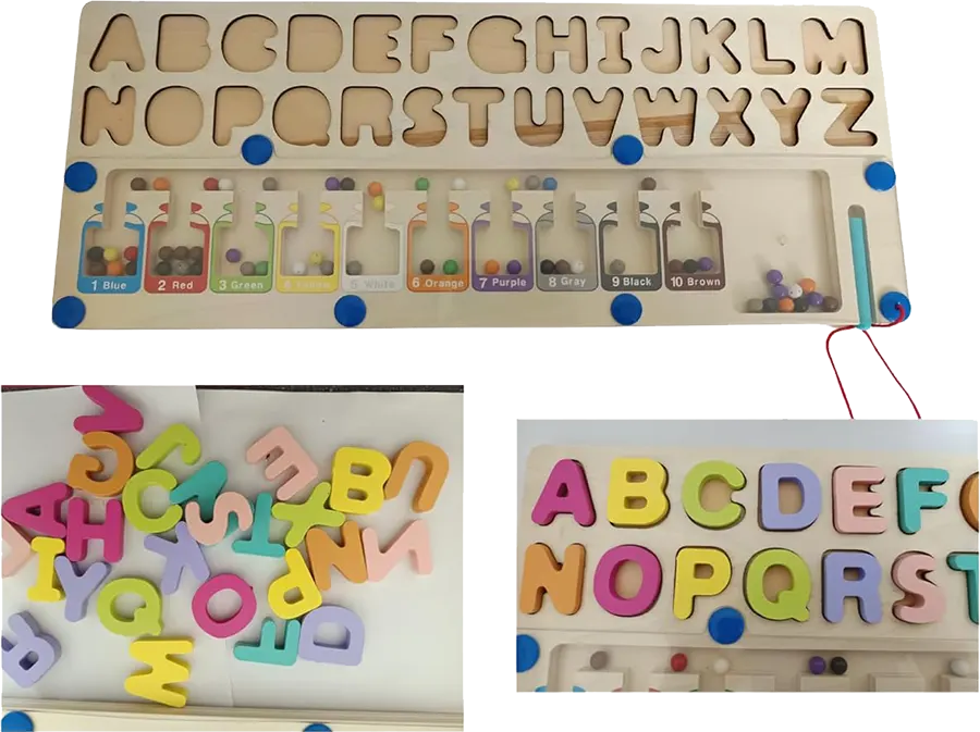 عداد الارقام مع كرات المغناطيس لتعليم الارقام ، 3111