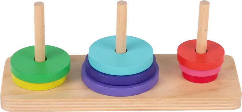 هرم التحدي علي شكل عمود حلقات ملون ، 2017