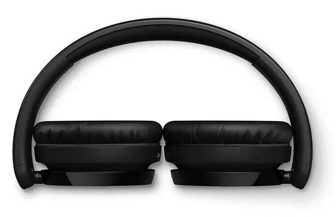 سماعات رأس لاسلكية فيليبس 5000 series، بلوتوث 5.3، مدى توصيل 10 أمتار، وقت تشغيل حتى 65 ساعة، ميكروفون للمكالمات، قابلة للطي، أسود، TAH5209BK-97