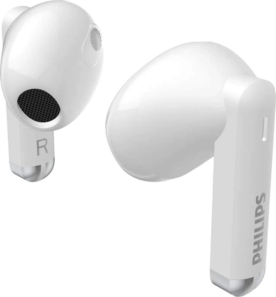 سماعات أذن لاسلكية من سلسلة فيليبس 1000، بلوتوث 5.3، مقاومة للماء IPX4، ENC، أبيض، TAT1158WT-97