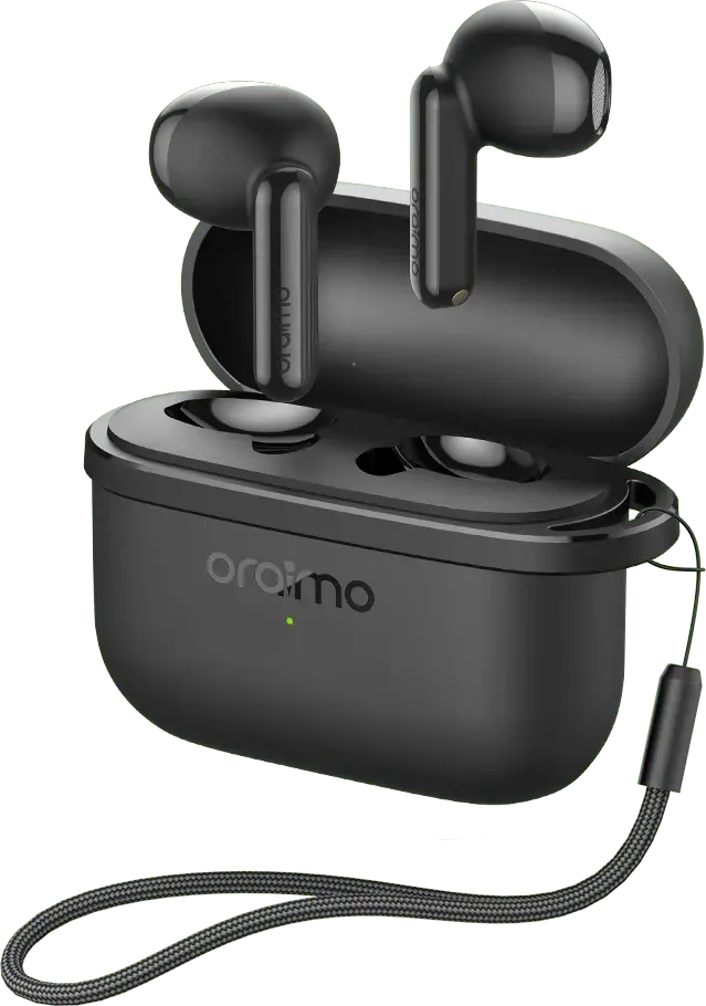 سماعات أذن لاسلكية سبيس بادز إير من أورايمو، بلوتوث 5.4، ENC، أسود، OTW-324S