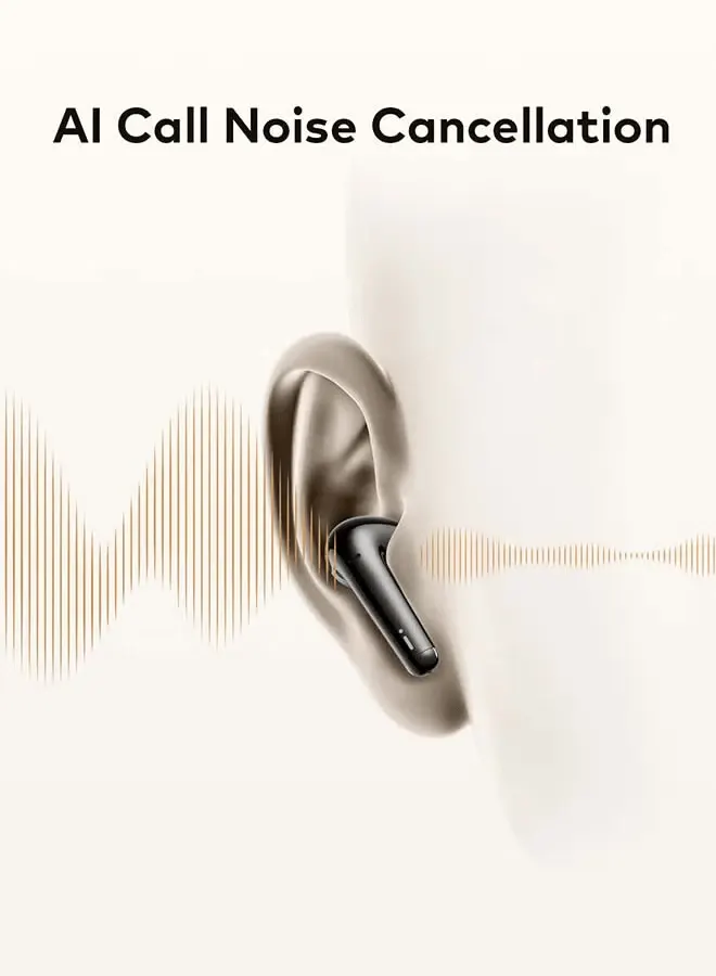 سماعات أذن لاسلكية أيتل بودز 7، بلوتوث 5.3، ENC، تشغيل حتى 35 ساعة، أسود