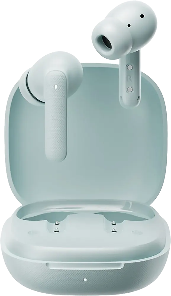 سماعة اذن لاسلكية كيو سي واي T43، بلوتوث 5.3، ENC، وقت تشغيل 35 ساعة، أزرق فاتح، BH24QT43A