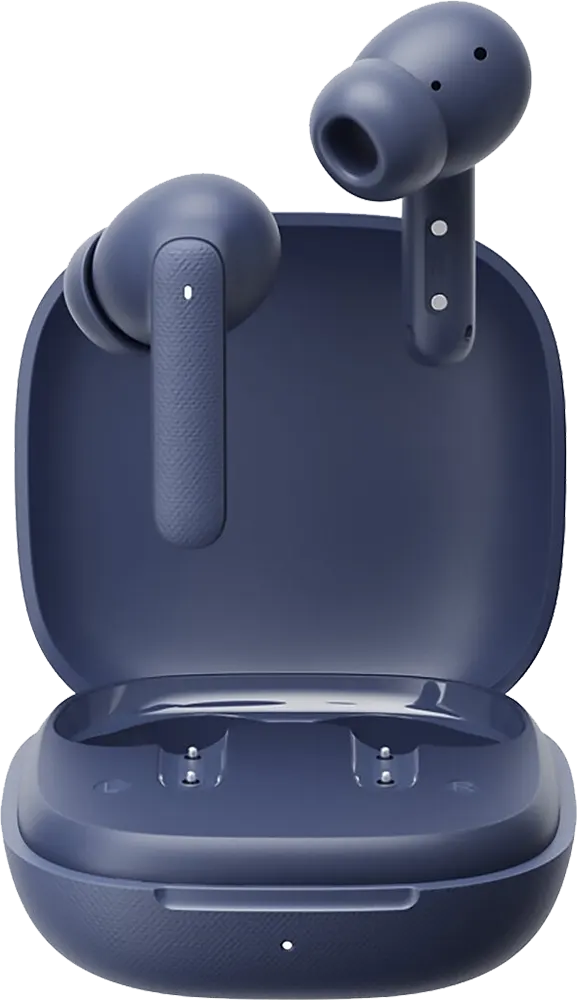 سماعة اذن لاسلكية كيو سي واي T43، بلوتوث 5.3، ENC، وقت تشغيل 35 ساعة، أزرق غامق، BH24QT43A