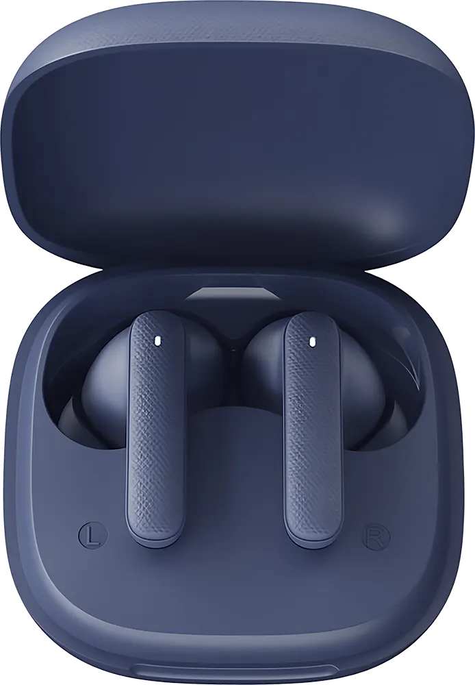 سماعة اذن لاسلكية كيو سي واي T43، بلوتوث 5.3، ENC، وقت تشغيل 35 ساعة، أزرق غامق، BH24QT43A
