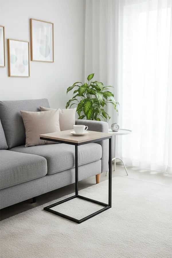 ترابيزة شاي ديلي ، 40X40 سم ، بيج