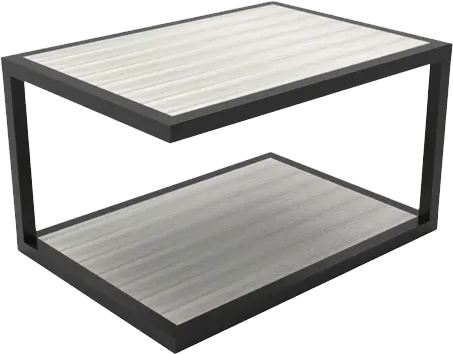 ترابيزة شاي لوما ، جسم معدن ، مستطيلة ، بيج